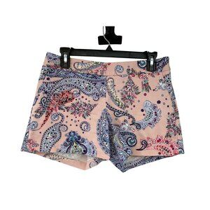 Express Paisley Shortie Shorts Womens 2 Low Rise Cotton Used